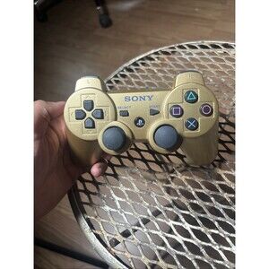 OEM Sony PlayStation 3 PS3 DualShock 3 Gold Wireless Controller CECHZC2U Tested